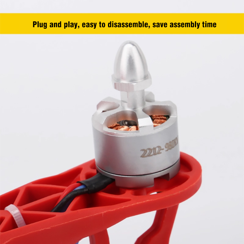 What winding method can improve efficiency and stability for the stator winding of a quadruple-axis aircraft model motor?